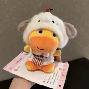 Home 7 Genuine Duoai Capybara Lulu Bag Pendant Cute Cartoon Plush Doll School Bag Pendant Keychain Gift