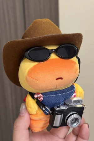 Genuine Duo Ai Cowboy Capybara Lulu Pendant Doll School Bag Keychain Pendant Birthday Gift for Girls